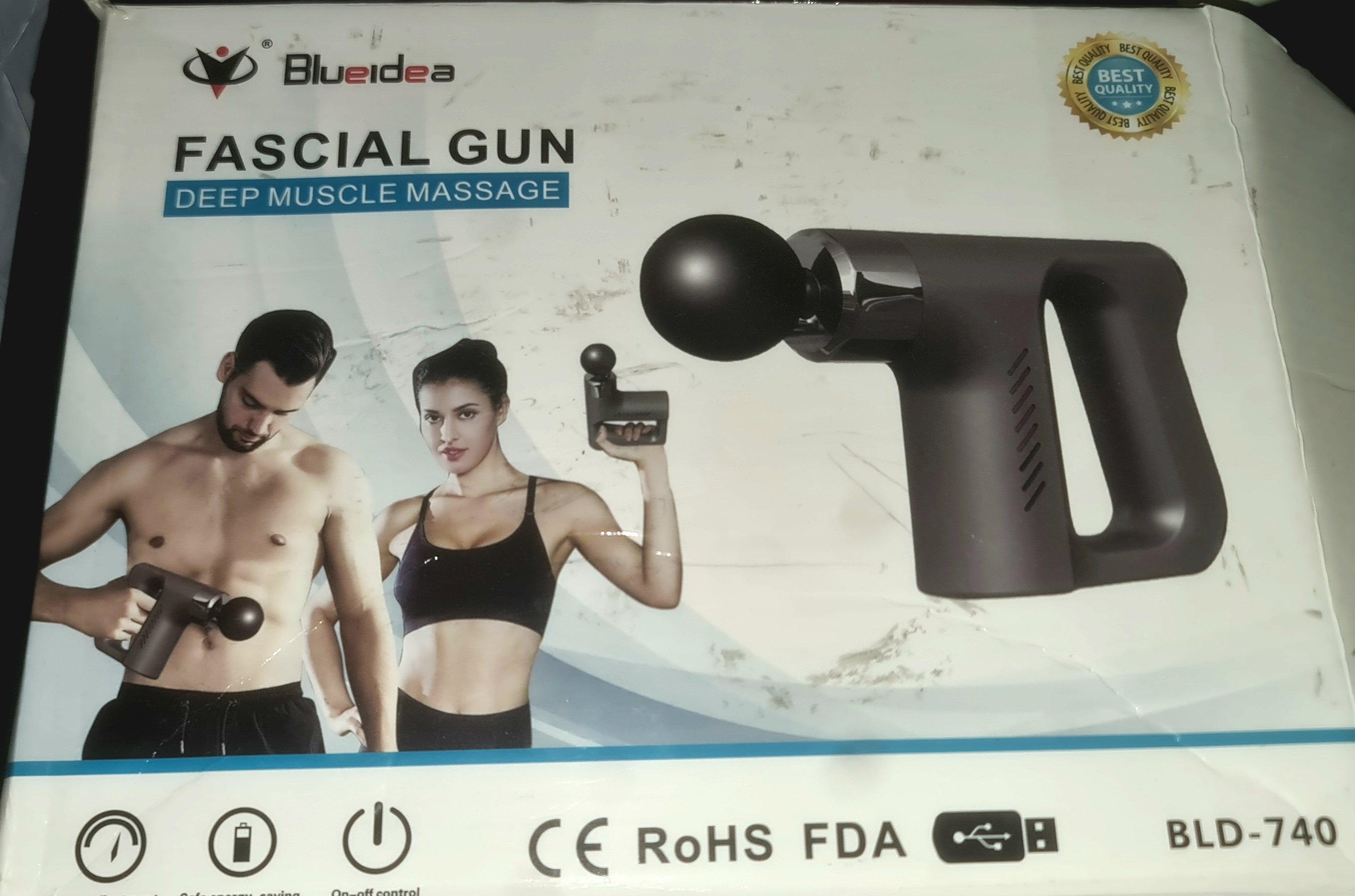 Bluejeans Facial Gun Pro Deep Muscle Massager