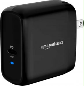 Amazon Basics: 65 W One-Port GaN USB-C Wall Charger